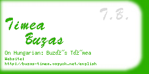 timea buzas business card